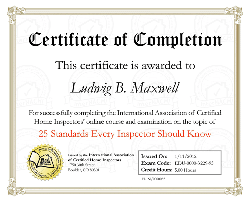 lmaxwell fl certificate 54
