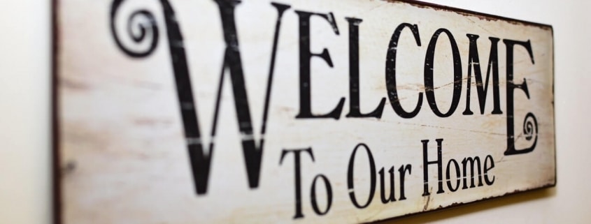 welcome to our home print brown wooden wall decor 163046 1