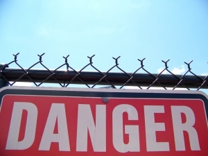 danger sign - dangers of asbestos